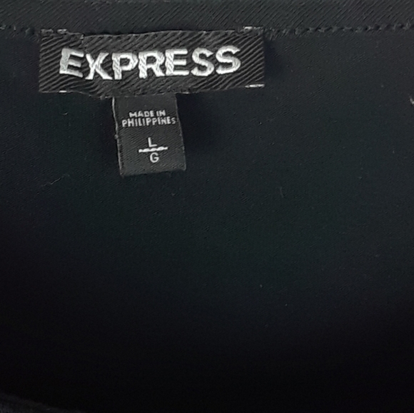 Express Black Crop Top Tank Large - Picture 6 of 7